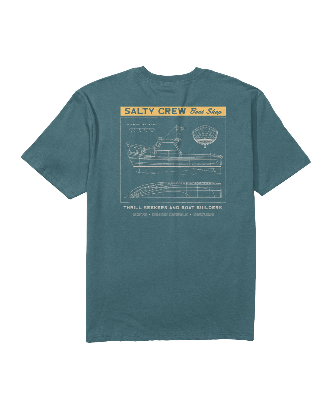 SALTY CREW BOAT SHOP CLASSIC SS TEE HYDRO L