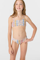 O'NEILL CORA FLORAL RUCHED BRALETTE SET MUL 16