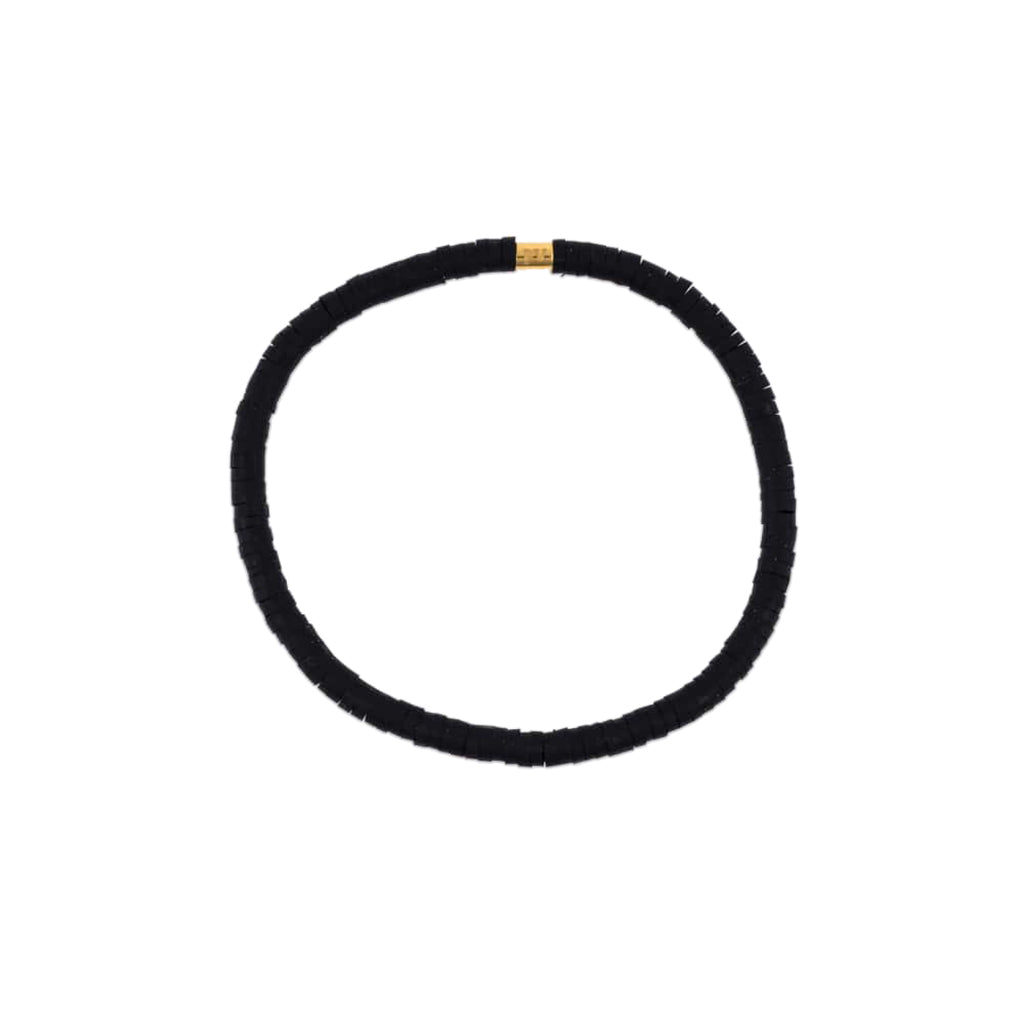 Pura Vida Cabrillo Vinyl Disc Bracelet  BLCK