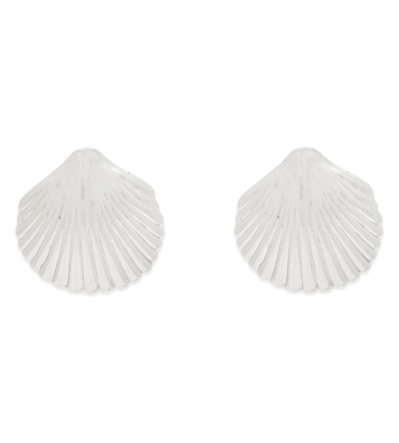 Pura Vida Seashell Stud Earrings SILV