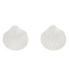 Pura Vida Seashell Stud Earrings SILV