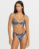 Volcom Paradise Dreamer Twist X Bikini Top BLK L