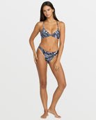 Volcom Paradise Dreamer Twist X Bikini Top BLK L