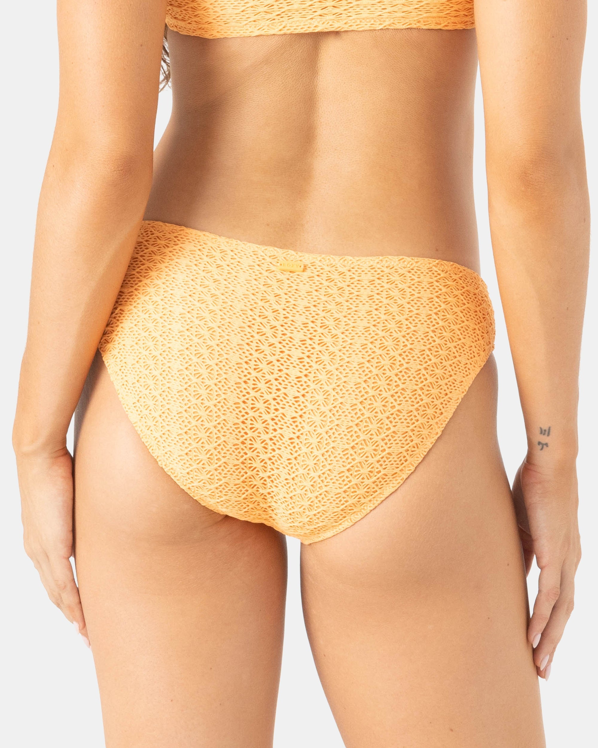 Roxy Crochet Hipster Full Bikini Bottom PPY M