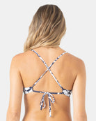 Roxy Oceanside Athletic Tri Bikini Top MDI S
