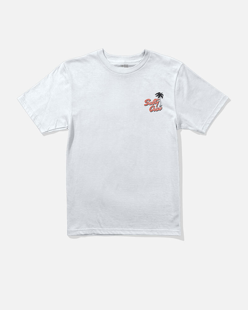 SALTY CREW SURF MOTEL BOYS SS TEE WHITE M