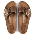 Birkenstock Madrid Big Buckle Womens Sandal Oiled Leather-Cognac 7
