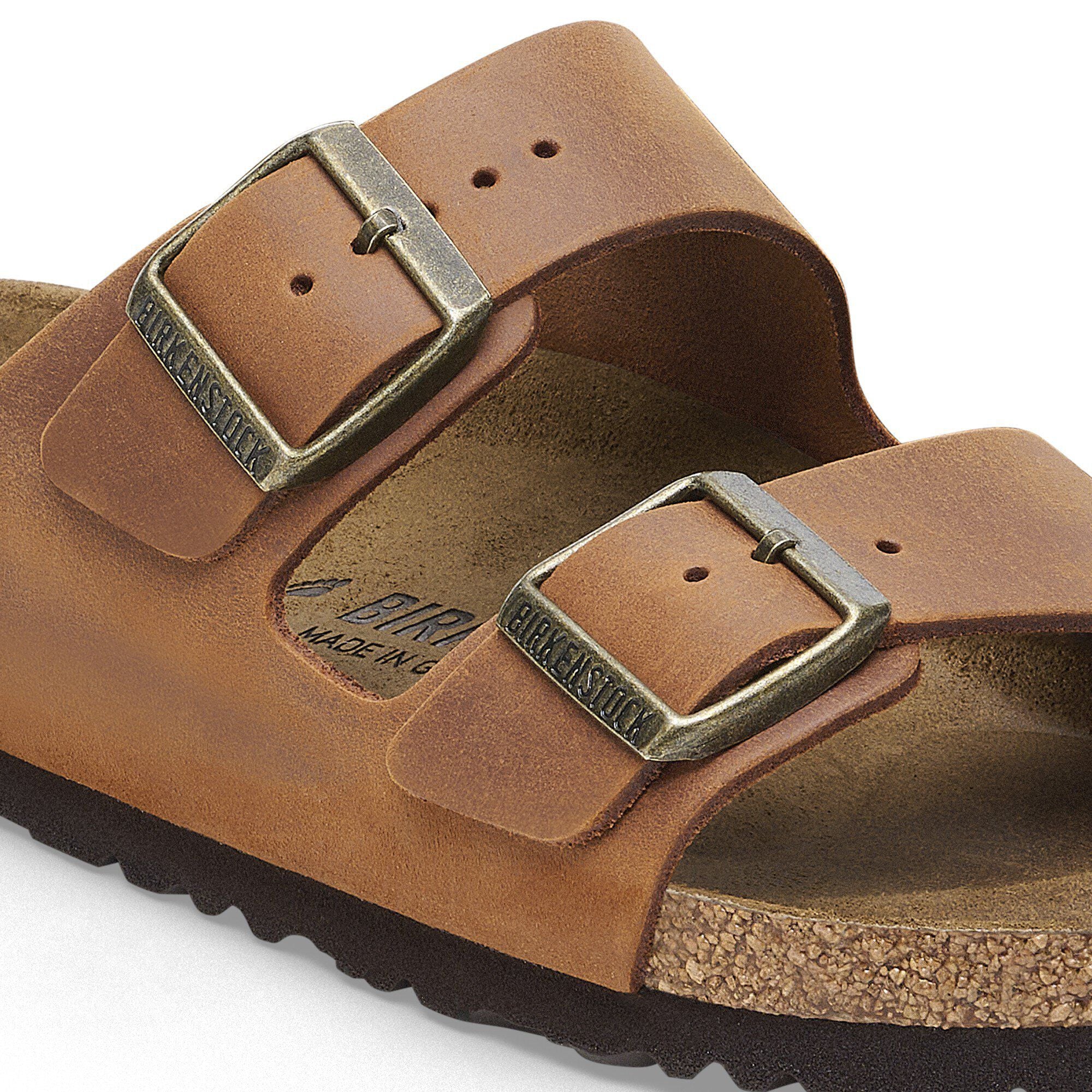 Birkenstock Arizona Mens Sandal Oiled Leather-Cognac 12