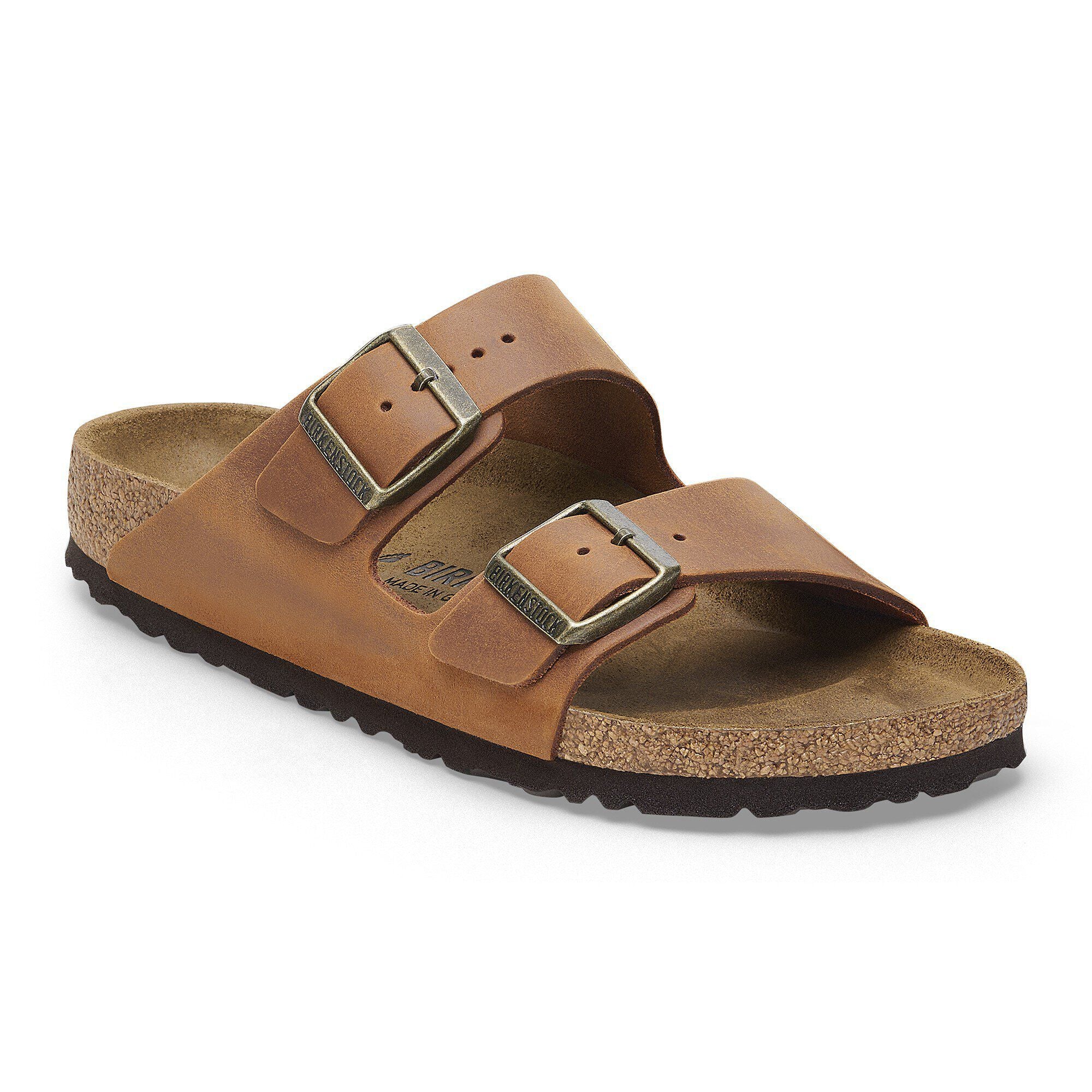 Birkenstock Arizona Mens Sandal Oiled Leather-Cognac 13