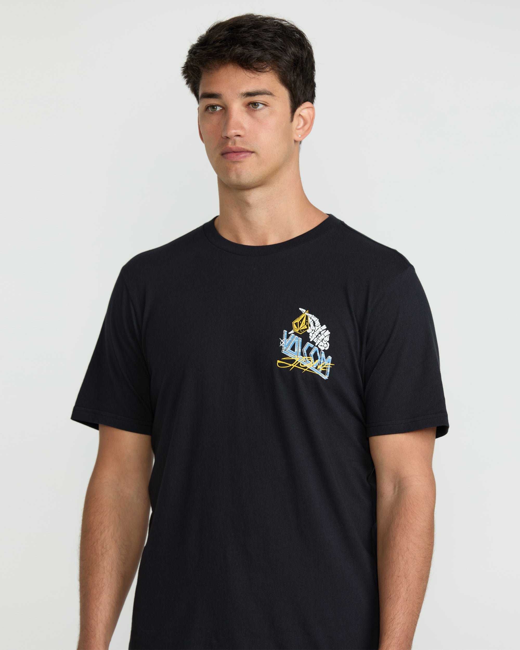 Volcom Dropped This SS Tee AQK-ANTIQUE BLACK L