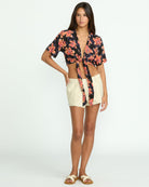 Volcom Deep Tropix SS Top BLK M