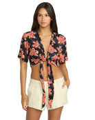 Volcom Deep Tropix SS Top BLK S