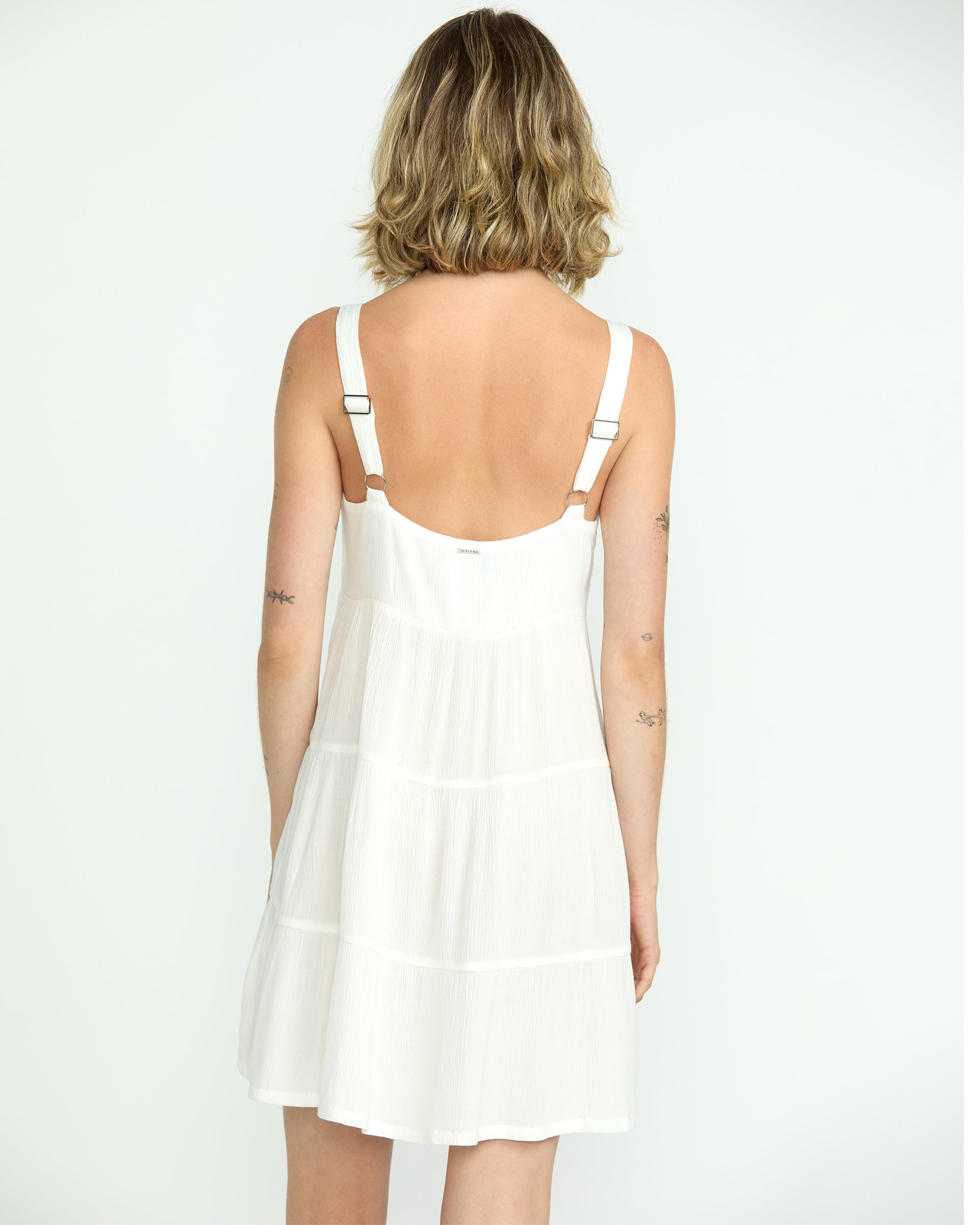 Volcom Beachmoonstone Dress WHT L