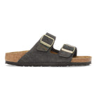 Birkenstock Arizona Womens Sandal Suede-Shimmering Black 10