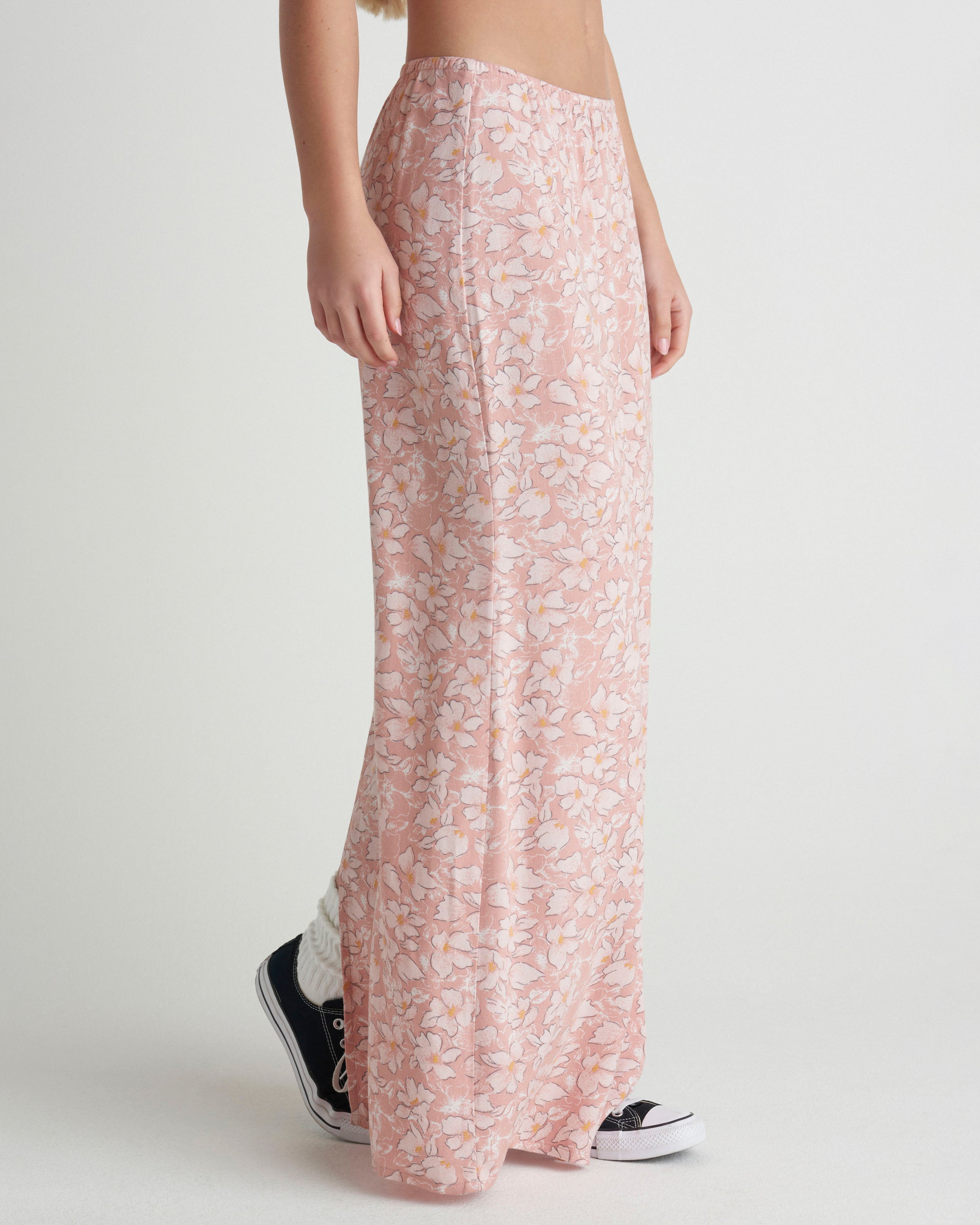 HURLEY BEACHCOMBER MAXI SKIRT T657-Rose Tan- L