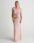 HURLEY BEACHCOMBER MAXI SKIRT T657-Rose Tan- M
