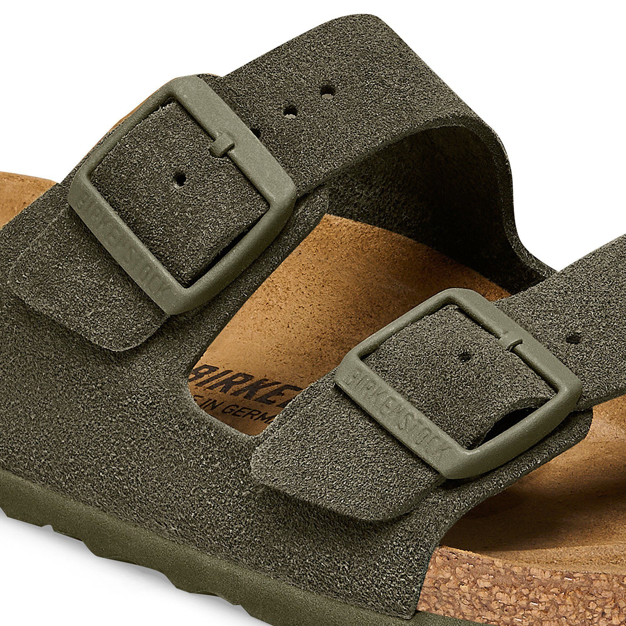 Birkenstock Arizona Mens Sandal Suede-Thyme 9
