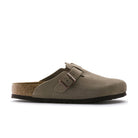 Birkenstock Boston Soft Footbed Mens Clog Suede-Taupe 13