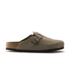 Birkenstock Boston Soft Footbed Mens Clog Suede-Taupe 12