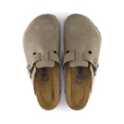 Birkenstock Boston Soft Footbed Mens Clog Suede-Taupe 12