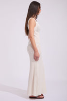 RHYTHM SCALLOP KNIT MAXI DRESS CREAM 3M