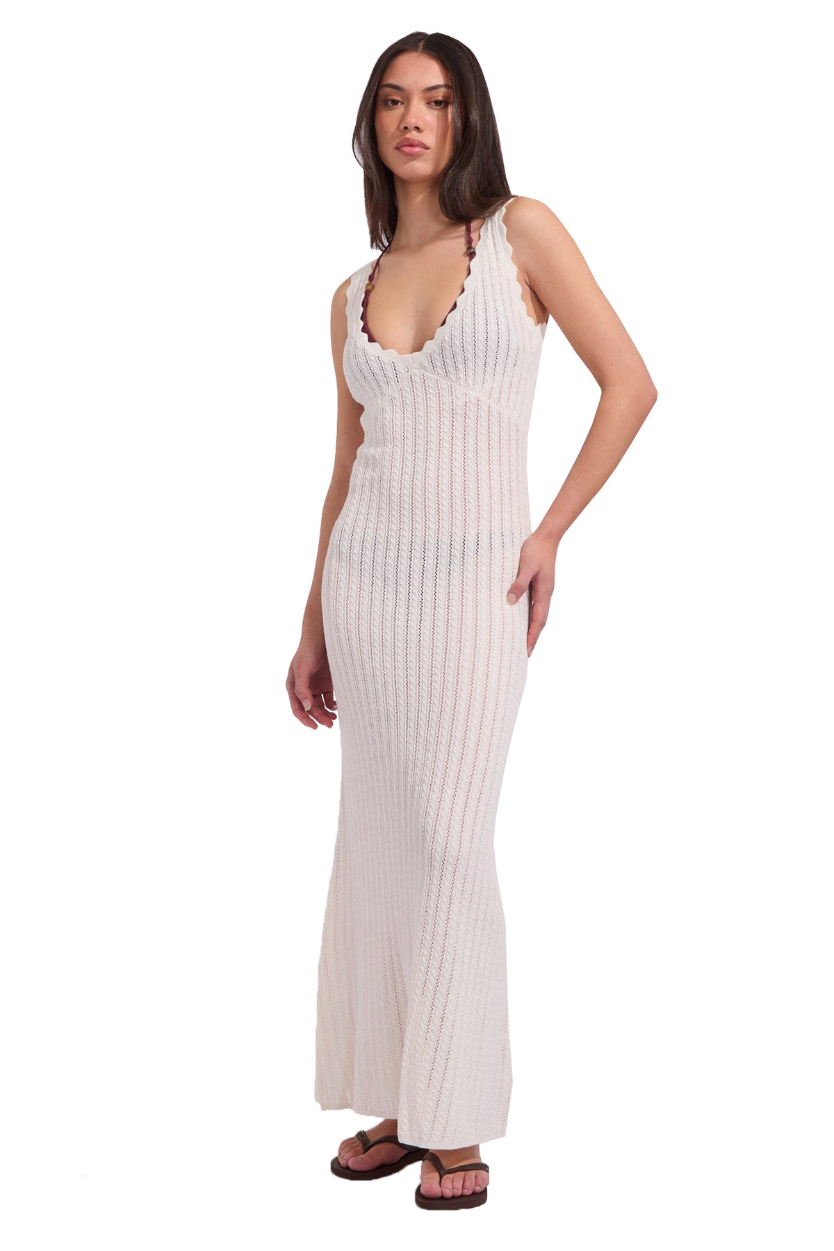 maxi knot dress RHYTHM SCALLOP KNIT UND-LINGERIE Black Tie Collection — slee Product Details US Sizes:7 Men's = 8.5 Women's