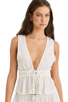RHYTHM KEIKI PLUNGE TOP CREAM 4L