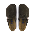 Birkenstock Boston Soft Footbed Womens Clog Suede-Mocha 10