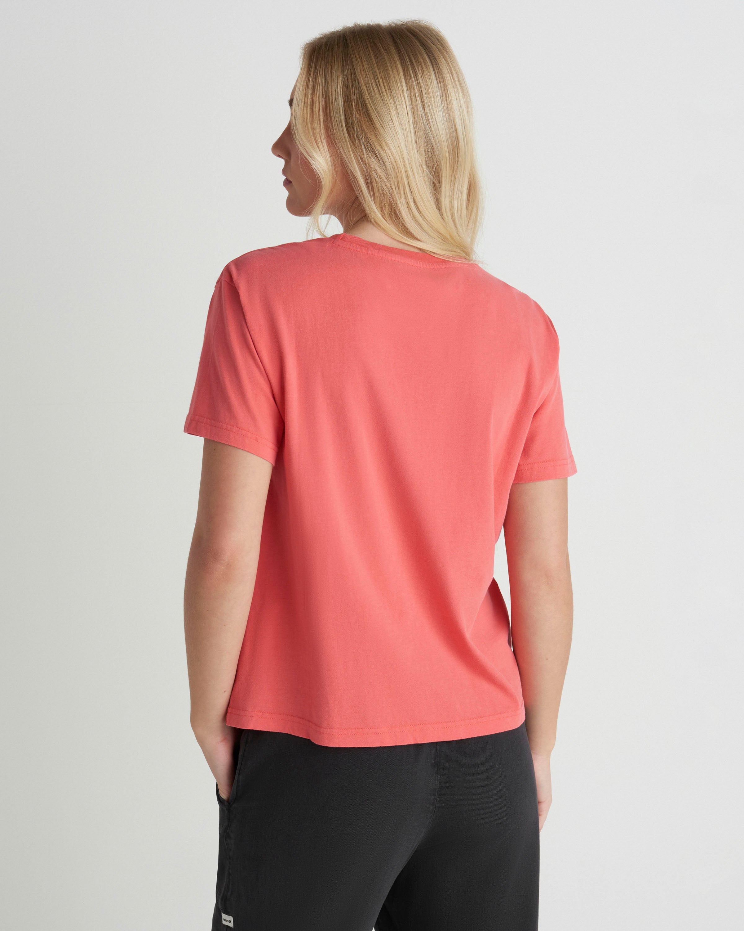 HURLEY LEISURE CLUB CLASSIC TEE T654-Coral Blossom XS