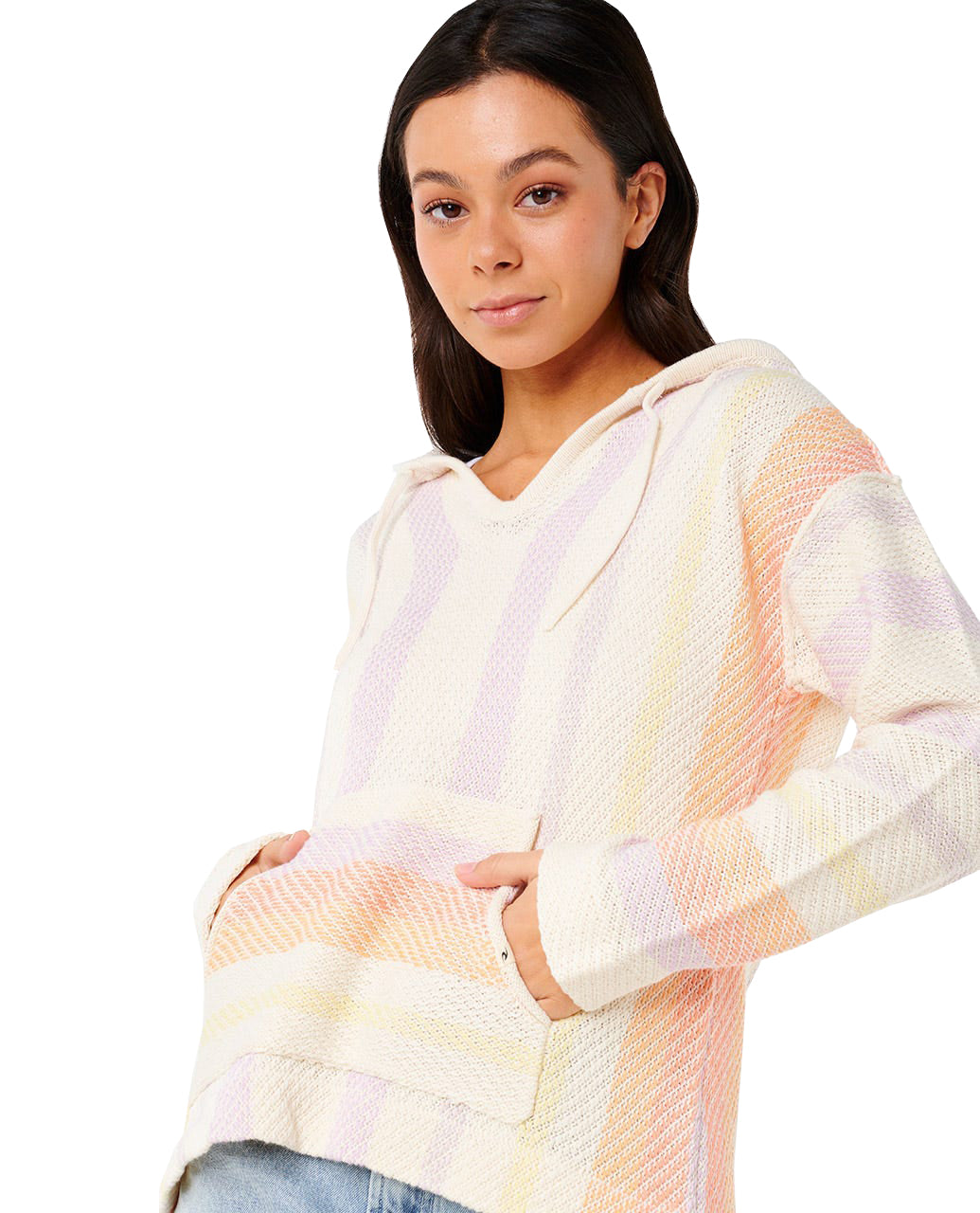 Rip Curl Knit Isles Poncho 0037-Purple XS