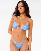 Rip Curl Neon Isles Full Pant Bikini Bottom 0070-Blue XXS