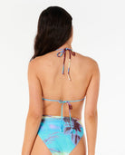 Rip Curl Hidden Isles Sliding Tri Bikini Top 0070-Blue S