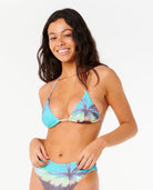 Rip Curl Hidden Isles Sliding Tri Bikini Top 0070-Blue M