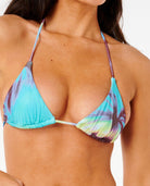 Rip Curl Hidden Isles Sliding Tri Bikini Top 0070-Blue XS