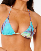 Rip Curl Hidden Isles Sliding Tri Bikini Top 0070-Blue L