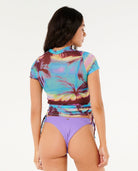 Rip Curl Hidden Isles Mesh Swim Tee 0070-Blue M