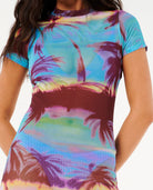 Rip Curl Hidden Isles Mesh Swim Tee 0070-Blue S