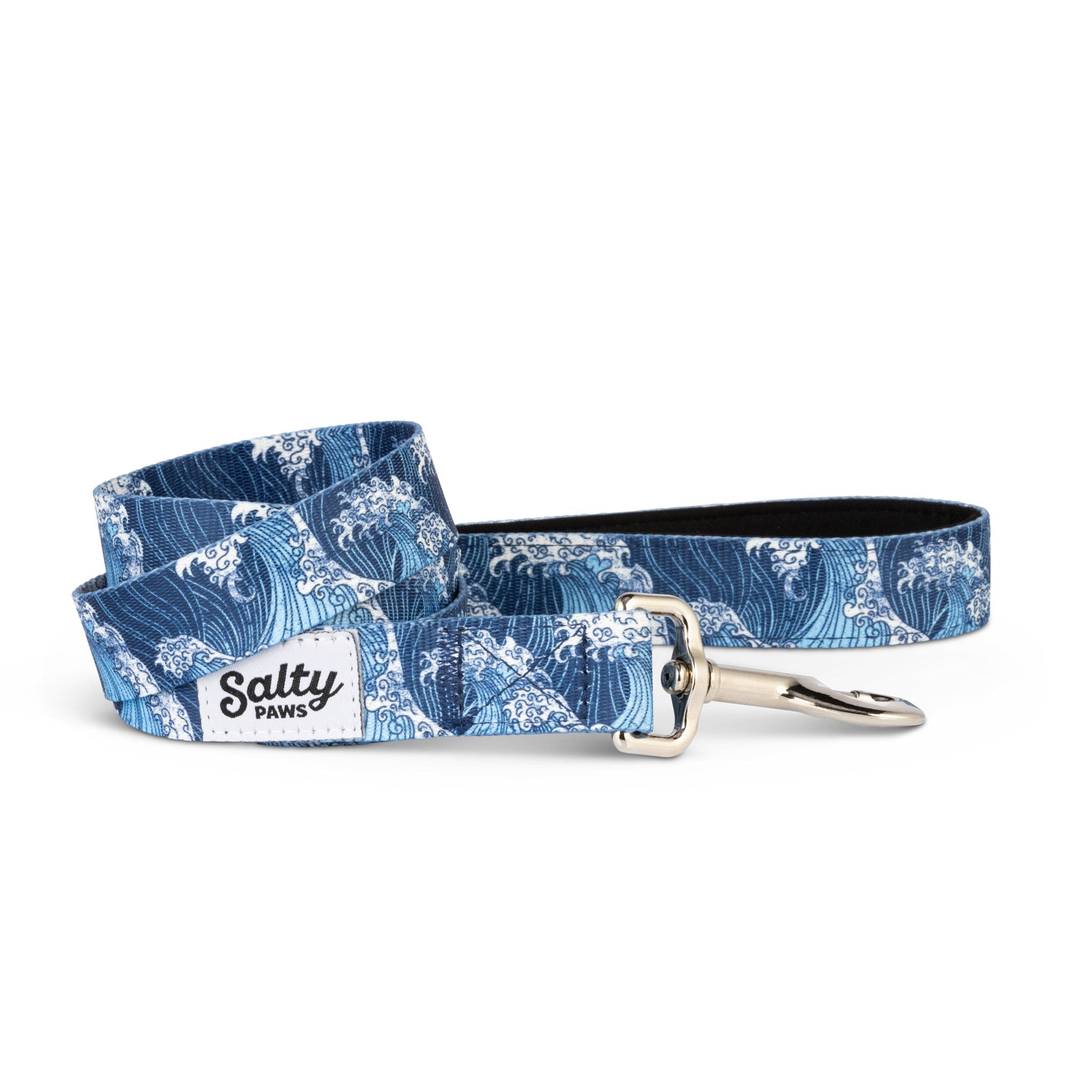Salty Paws Leash Blue Wave M