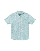 RVCA JACOBS ARCHIVE PRINT SS BN4-BLUE HAZE S
