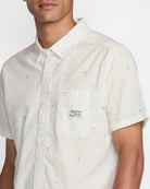 RVCA EXOTICA SEERSUCKER SS WHT-WHITE M