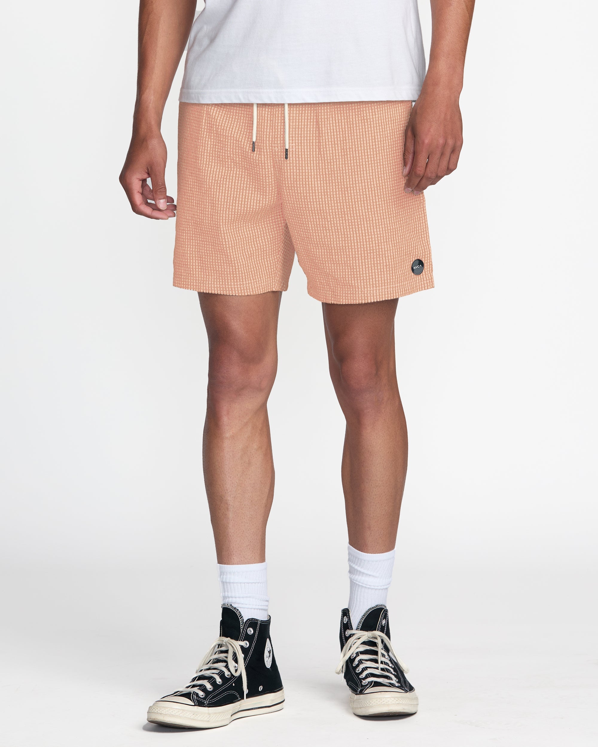 RVCA EXOTICA SEERSUCKER ELASTIC 17 APC-APRICOT S