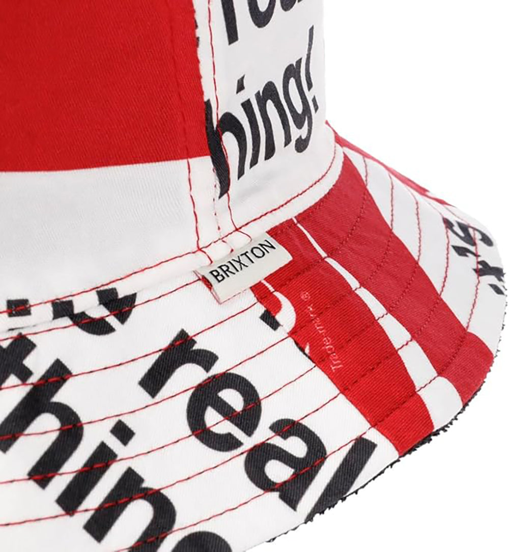 Brixton Coca-Cola 80S Reversible Bucket Hat  Black/Coke Red S/M