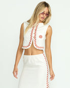 Billabong Secret Cove Woven Top SCS-STENCIL WASH L