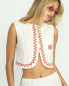 Billabong Secret Cove Woven Top SCS-STENCIL WASH M