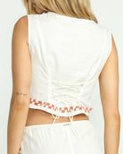 Billabong Secret Cove Woven Top SCS-STENCIL WASH M