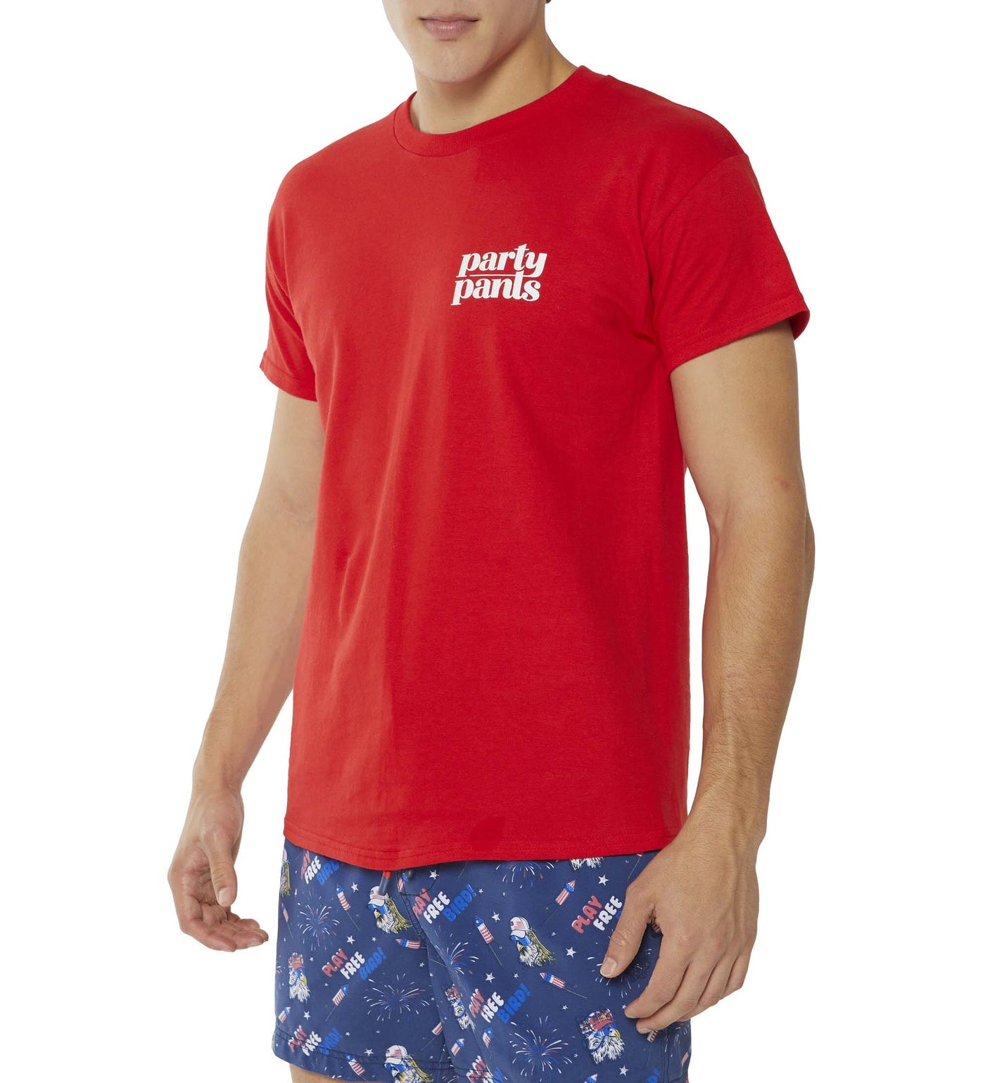 Party Pants Youth SS Tee Free Bird-RED M