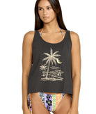 VOLCOM TO THE BANK TANK VBK-VINTAGE BLACK S