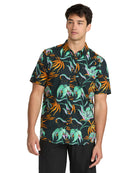 VOLCOM BRAINMELTER FLORAL SS BGR-BLACK GREEN M