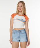 Roxy Wave Stripe Tee NTG S