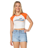 Roxy Wave Stripe Tee NTG L